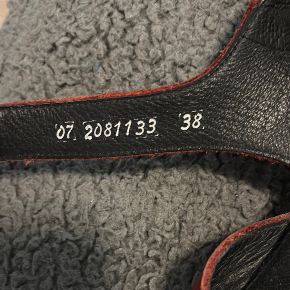 Mephisto Red Leather Sandals - Picture 4 of 4